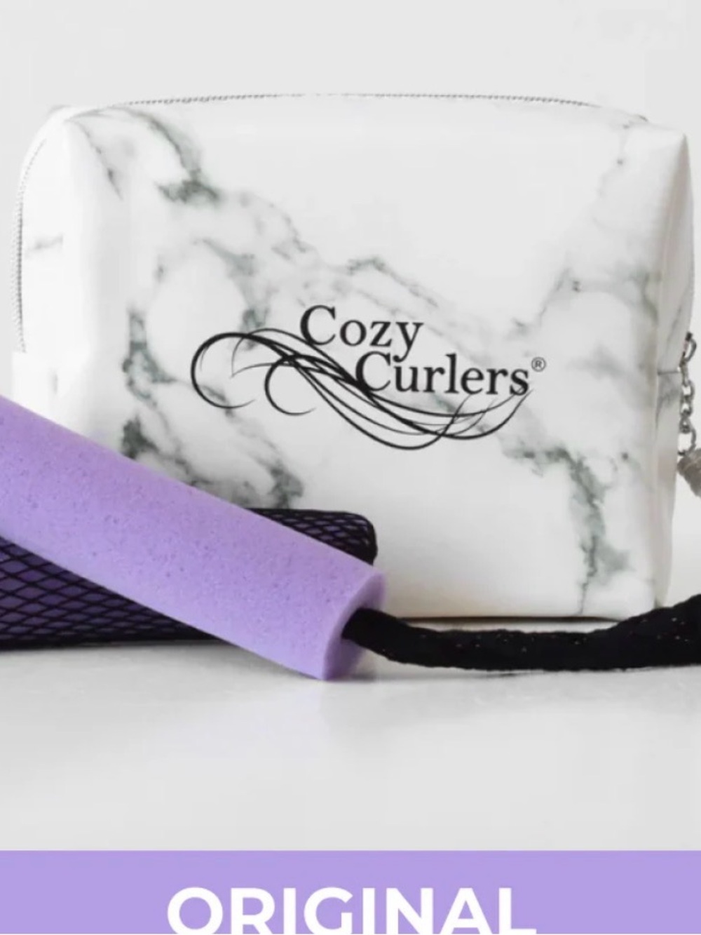 Cozy Curlers Original heatless curlers set in bag